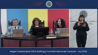 Alegeri Prezidențiale 2024 Briefingul Comisiei Electorale Centrale  ora 1300 [upl. by Koehler]