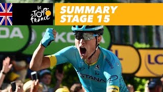 Summary  Stage 15  Tour de France 2018 [upl. by Eisnil]