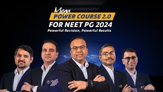 Mega Power Course 20  Powerful Revision Powerful Results neetpg2024 [upl. by Anitsyrhc]