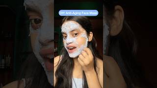 Anti Aging face mask🩵shotrs diyfacemask antiaging koreanfacemask trending ytshorts song fyp [upl. by Acissej]