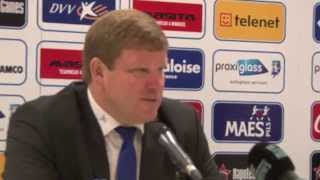 Persconferentie na KAA Gent  WaaslandBeveren 29102014 [upl. by Jordain591]