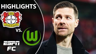 🚨 NEVERKUSEN to ‘NEVERLOSIN’ 🚨 Bayer Leverkusen vs Wolfsburg  Bundesliga Highlights  ESPN FC [upl. by Zimmerman715]