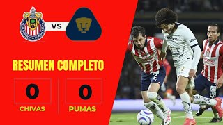 NADA PARA NADIE  PUMAS Y CHIVAS EMPATAN EN EL AKRON Y SE COMPLICAN CLASIFICACION recreacion🎮 [upl. by Quitt]