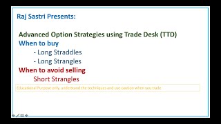 Advanced Option Trading Strategies  Straddles and Strangles [upl. by Fransisco]