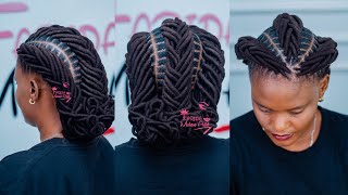 Jinsi ya kusuka NYWELE MPYA YA UZI INADUMU ZAIDI YA MIEZI MITATU  New Thread Unique Hairstyle [upl. by Aihtniroc]