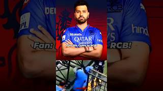 EPIC ROHIT SHARMA TO JOIN RCB 🔥  shorts [upl. by Enamrahs]