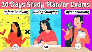 30 DAY PLAN TO STUDY FOR EXAMS RIGHT way to study for exams [upl. by Hellene]