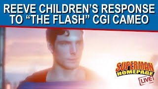 Reeves Childrens Views on quotThe Flashquot Cameo January 22 2024  Superman Homepage Live [upl. by Trilbee]