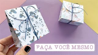 DIY  EMBALAGEM DE PAPEL  COMO FAZER [upl. by Ellinnet]