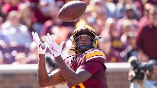 Highlights Gopher Football Rolls Over Rhode Island 480 [upl. by Joanna]