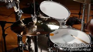 Meinl Cymbals CC14PHB Classics Custom 14quot Powerful Hihat [upl. by Jahdol]