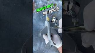 Harrier MK1 Fighter Jet assembly and paint modelairplane scalemodelbuilding scalemodel [upl. by Earehs849]