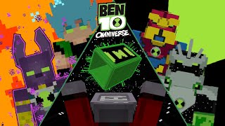 Marshys Secret of the Omnitrix Addon Part 1 Biomatrix amp Fusion Aliens Minecraft Ben 10 Mod [upl. by Letnuahc665]