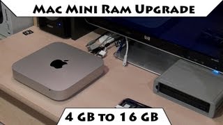 Mac Mini Ram Upgrade Tutorial 4 GB to 16 GB [upl. by Auohs]