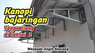 CARA BUAT KANOPI GANTUNG BAJARINGAN [upl. by Bohaty109]