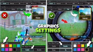 Low and High Device Best Graphics settings amp Enemies Spot Very Easy  New BGMI graphics settings [upl. by Ani]