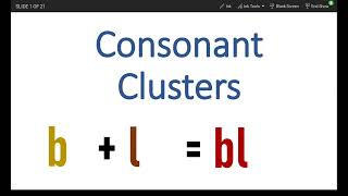 Lesson 16 Reading English  Consonant Clusters Part 1  How To Pronounce Two Consonants Easily [upl. by Infield]