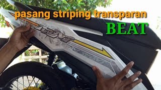 Cara pasang striping transparan beat newTS channel [upl. by Badger]