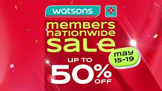 Watsons Members Nationwide Sale is Happening Now [upl. by Eadahc]