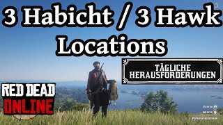 3 Habicht Hawk Locations Red Dead Redemption 2 Online Deutsch  German [upl. by Aynom]