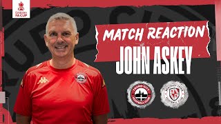 John Askey Match Reaction Brackley Town h 202425 [upl. by Jenica]