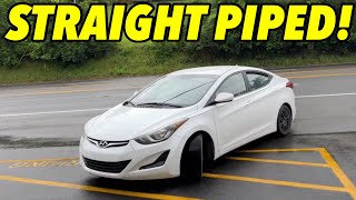 2016 Hyundai Elantra 18L I4 STRAIGHT PIPED [upl. by Alset]