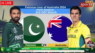 🔴 Live Pakistan Vs Australia – 3rd ODI Live Match  PAK Vs AUS Live Today cricket pakvsaus [upl. by Esau220]