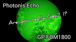 Photonis Echo Green Phosphor FOM1800 PVS15 Test [upl. by Teresina]