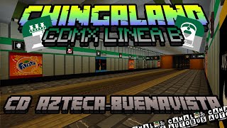 MINECRAFT MAPA CDMX  METRO LINEA B  CIUDAD AZTECA  BUENAVISTA  Akexx [upl. by Jillian]