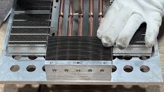 How to Make an Efficient Heat Pipe heat sink heat sinkskiving cnc [upl. by Ardnuas]