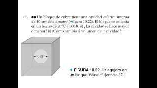 El bloque se calienta en un horno de 20°C a 500 K a ¿La cavidad se hace mayor o menor [upl. by Morton]