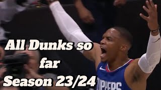 Russell Westbrook Slam Dunk Show 12 JawDropping Dunks  Clippers 202324 Highlights [upl. by Afaw268]