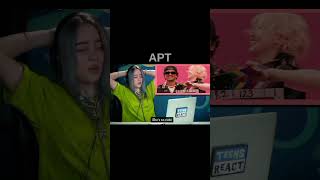 Billie Eilish APT Reaction ❤ Rose And Bruno Mars rose billieeilish apt blackpink [upl. by Einavoj]