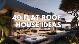 40 flat roof single storey house designs [upl. by Amin365]