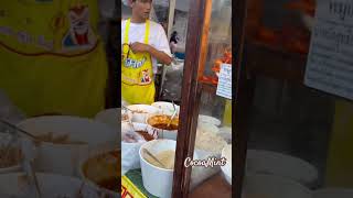 Vegetarian Tom yam noodles in pork style streetfood vegetarian chinesecuisine noodles yaowarat [upl. by Ykvir]