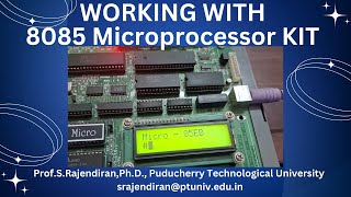 working with 8085 microprocessor kit step by step guide with an example [upl. by Alebasi]