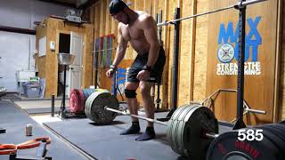 800x3 conventional deadlift PR full workout [upl. by Goldfarb451]