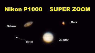 Nikon P1000  Zooming planets Jupiter amp Saturn conjunction  Mars in May 2020 [upl. by Orabla747]