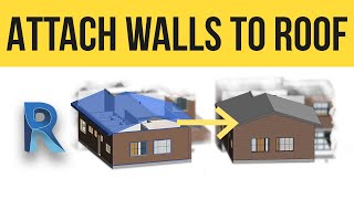 Revit – How to Attach Walls to Roof [upl. by Watts]