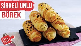 SADECE 2 YUFKAYLA BİR TEPSİ SİRKELİ UNLU ÇITIR ÇITIR BÖREK TARİFİ [upl. by Pelmas]