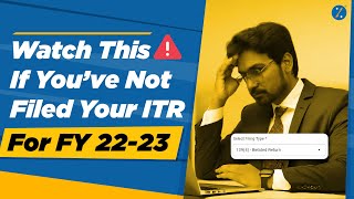 Havent filed ITR For FY 202223 Know The Last Date to File ITR This Year Or Pay Rs 5000 Penalty [upl. by Maunsell834]