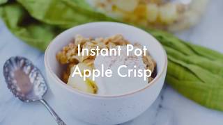 Instant Pot Apple Crisp Recipe Video [upl. by Vergos]