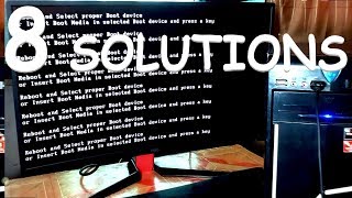 HOW TO FIX REBOOT AND SELECT PROPER BOOT DEVICE OR INSERT BOOT MEDIA IN SELECTED BOOT DEVICE [upl. by Euell]