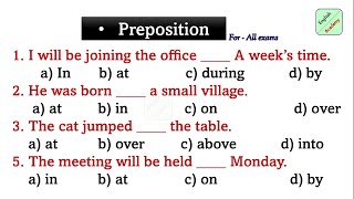 prepositions practice set18 for all competitive exams sscgd mts chsl englishacademybydeepakkr [upl. by Hoskinson]