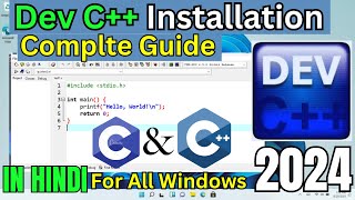 How to install DEV C on Windows 10  11 and Run C and C In Dev C 2024 [upl. by Ewell]