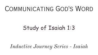 quotStudy of Isaiah 13quot [upl. by Attehcram991]