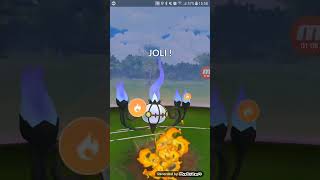 One ultra league Chandelure solos Cliff MachopAmoongussTyranitar  Pokemon Go shorts [upl. by Lodge]