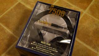 Genuine Sony MDR7506 headphones unboxing [upl. by Akired]