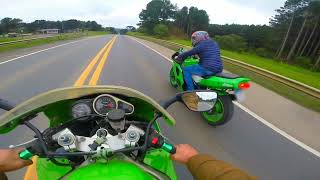 Role com as braba kawasaki zx6r e zx9r [upl. by Etam]