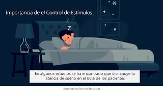 Módulo 1 Terapia Control de Estímulos  Terapia Cognitivo Conductual TCC para el insomnio [upl. by Feinstein]